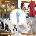 Female Mannequin Full Body Pp Realistic Display Head Turns Dress Form With Base