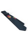 Knights Templar Satin Masonic Neck Tie -  black Red Gold 