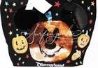 Disney Parks Mickey Mouse Happy Halloween Pumpkin Orange Sequin Tote Bag Black
