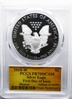 2018 W  1 Silver American Eagle Pcgs Pr70 Dcam Proof First Day Thomas Cleveland