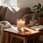 30 Pack 10oz Clear Glass Candle Jars With Bamboo Lids   Labels - Dishwasher Safe