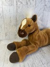 Vintage Animal Alley Horse Plush Toys R Us Brown White 15  Stuffed Toy 2000 Y2k