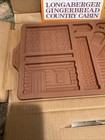 1996 Longaberger Pottery Gingerbread Country Cabin 33090 House Mold New In Box
