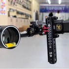 1 Pin Compound Bow Sight 4x 6x 8x Lens Carbon 0 019  Adjustable Archery Target