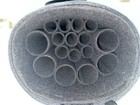 Vincitore Black Dura Nylon 6 Butt 10 Shaft 6x10 Cue Case W  Blue Stitching Oval