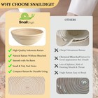 Rattan Banneton Bread Proofing Basket Set Of 2  9 Inch Round   For Sourdough  Bo