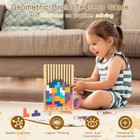 Wooden Stacking Puzzle Toy 3d Colored Wooden Puzzle russian Montessori Brain    