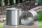 Barton 53qt Stock Pot W  Strainer Basket Commercial Stainless Steel Food Grade