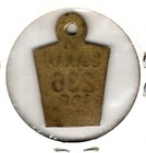 1927 Dog Tag Tax License Summit Il - 99 Year Old Brass Tag - Very Fine 