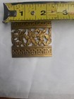 Vintage- Ornate Brass Applique- Floral Embellishment-clock Part  -hardware Decor