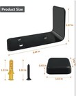 90 Degree Right Angle Door Stopper Heavy Duty Sliding Barn Door Stop Holder A   