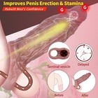 Realistic Penis Sleeve Male Dick Delayed Ejaculation Textured Condom Sheath Us