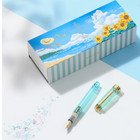 Sailor Ancora Pro Gear Slim 14k Fountain Pen Summer Scenery Clear Mint Green Mf