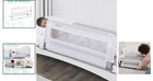 Safety Swing Down Crib Rail For Toddlers White 33 Inch Bed Guard