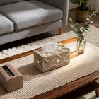 Handmade Tissue Box Cover Rectangle Decorative Macrame Boho Tissue Holder Cot   