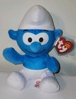 Ty Beanie Babies        Smurf        6  The Smurfs Soft Plushy Stuffed Animal Toy New