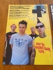  44 2007 Japan Live Concert Mini-poster Travis Barker Mark Hoppus Blink 182 Mint