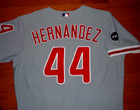 Philadelphia Yoel Hernandez 2007 Rookie Game Used Worn Jersey With Phillies Loa