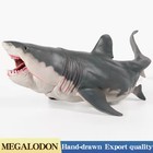 Megalodon Shark Figure Realistic Prehistoric Shark Pvc Model