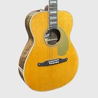 Fender California Vintage Malibu Concert Acoustic Electric Guitar W  Case - Aged