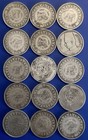 Egypt   5 Piastres Lot Of 15 Silver Coins   