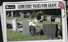 Osar Cemetery Vases For Grave Metal Flower Butterfly Memorial Flower