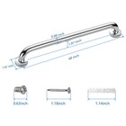 36  Bathroom Shower Grab Bar Handle Safety Hand Rail Support Bar Stainless Steel