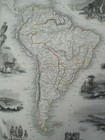 Antique Map Of South America  John Tallis   Co  Rapkin Drawn   Engraved Ca 1850 
