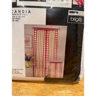 Designables Scandia Red Retro 80s Triangle  Curtain Panels Pair 94x63 Tab Top