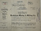 1910 Bradshaw Mining   Milling Co  Stock Certificate  343  Utah