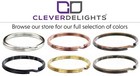 Gold Key Rings - Split Key Chain Ring - 9 16  1  2 Inch - 10 25 50 100 500 Pack