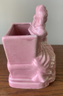 Vintage Pink Pottery ceramic Colonial Style Couple Sitting - 5-3 4 
