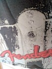 Vintage Fender By Davinci Shirt L  Black Tee Scarce Guitar Design Rock T-shirt  