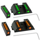 Fiber Optic Front   Rear Sight For Glock 17 17l 19 22 23 24 26 27 33 34 35 38 39
