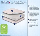 Crib Toddler Mattress Sustainable Fiber Foam Waterproof Pink Safety Comfort