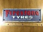 Vintage Cast Iron Firestone Sign