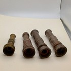 Lot Of 4 Vintage Brass metal Garden Hose Spray Nozzles  Brown  Outdoor