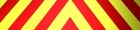 Rear Safety Chevrons Red Reflective   Dayglo Yellow Choose Sticker Or Magnetic