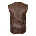 Men s Genuine Leather Ww1 British Army Repro Jerkin Vintage Military Waistcoat