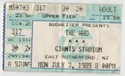 Vintage 1989 The Who Concert Ticket Stub East Rutherford Nj