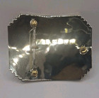 Oversized All Around Cowboy Trophy Belt Buckle Texas Star On German Silver