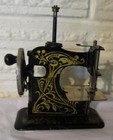 Antique Child s Metal 5 25  Tall Sewing Machine   Made In Germany   No  310561