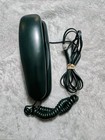 Vintage Phone Corded Lenoxx Sound Push Button Hunter Green Wall Mount Telephone