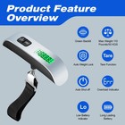 New Luggage Scale 110lb 50kg Portable Travel Lcd Digital Hanging Weight