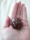 Antique Japanese Lacquer Layered Urishi Ojime Bead Sagemono Mokune Japan Netsuke