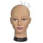 Bald Female Training Head Cosmetology Mannequin Head For Wigs Making And Disp   