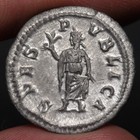 Severus Alexander Denarius Xf 231ad Ancient Roman Empire Silver Coin Spes Pvblic