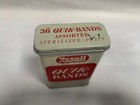 Vintage Empty Rexall Quick-bands Band-aid Tin Advertising Litho Can  a4 