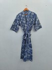 Cotton Kimono Robe Dressing Gown  Block Print Bridesmaid Gift Robe  Summer Dress