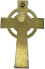 Exclusively Irish Claddagh Celtic Cross Wall Hanging Decor - Brass 5   X 7 7  